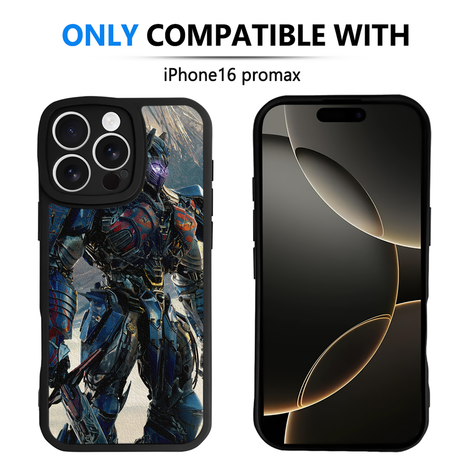 （画像用） Transformers トランスフォーマー 【iPhone 16シリーズ対応】シリコンスマホケース（レザー調） 材質：シリコン